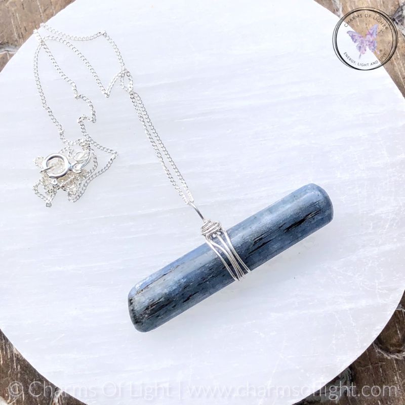 Blue Kyanite Stick Pendant